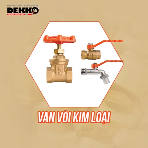Van vòi kim loại