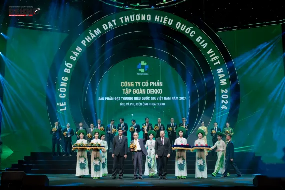 Tập đoàn DEKKO vinh dự đạt Thương hiệu quốc gia lần thứ 4 liên tiếp