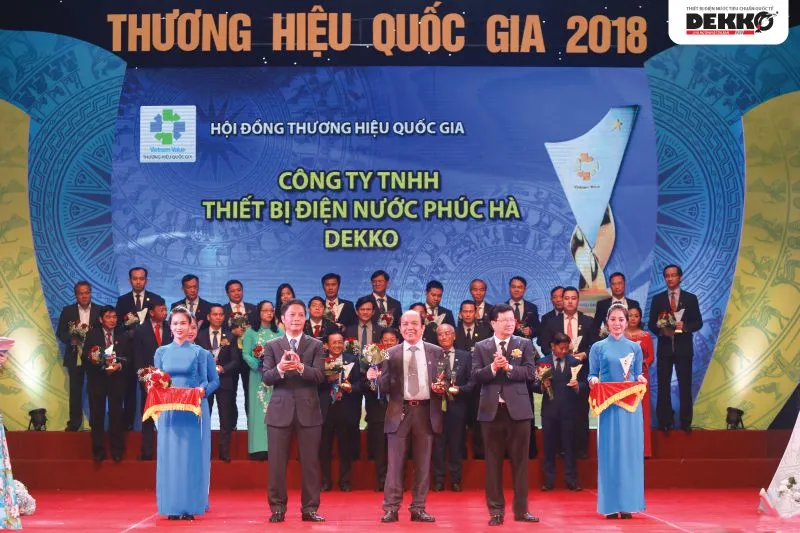 Ống nhựa DEKKO vinh dự đón nhận giải thưởng Thương hiệu quốc gia 2018