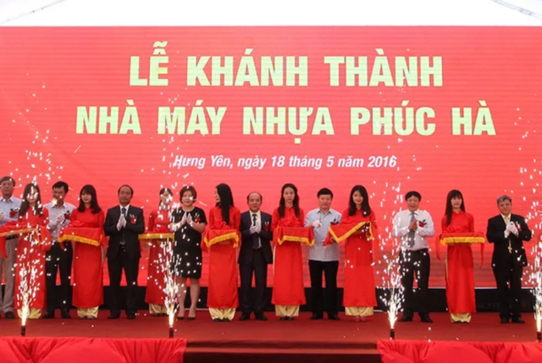 khánh thành nhà máy nhựa Phúc Hà.