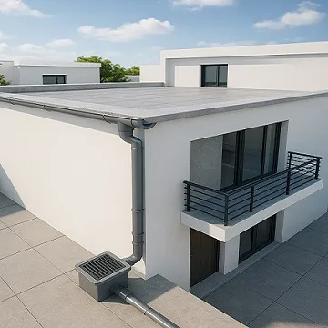 Hệ thống thoát nước mưa sân thượng chống ngập cho nhà phố hiện đại