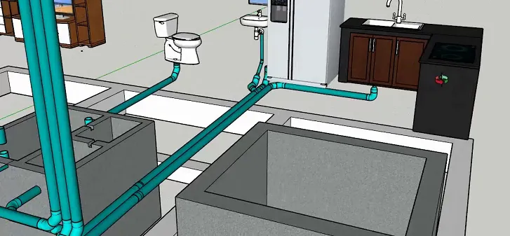 Sơ đồ cấp thoát nước nhà dân dụng chi tiết, đúng tiêu chuẩn