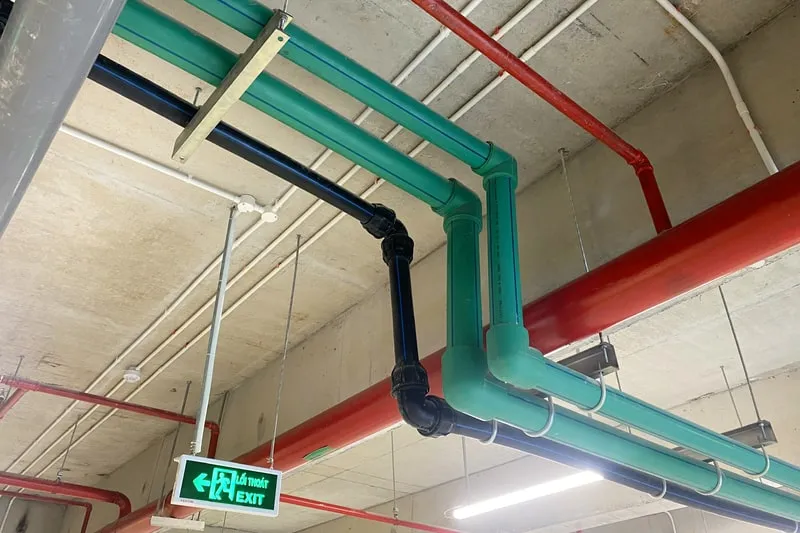 Ống PPR thường được sử dụng trong các hệ thống đòi hỏi lưu lượng nước lớn