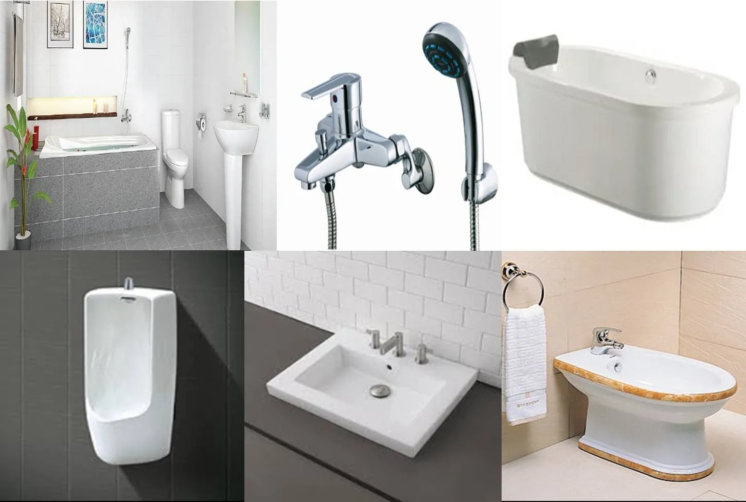 Các thiết bị nhà tắm sử dụng cần phải có đường ống cấp - thoát nước ( Nguồn : sưu tầm)