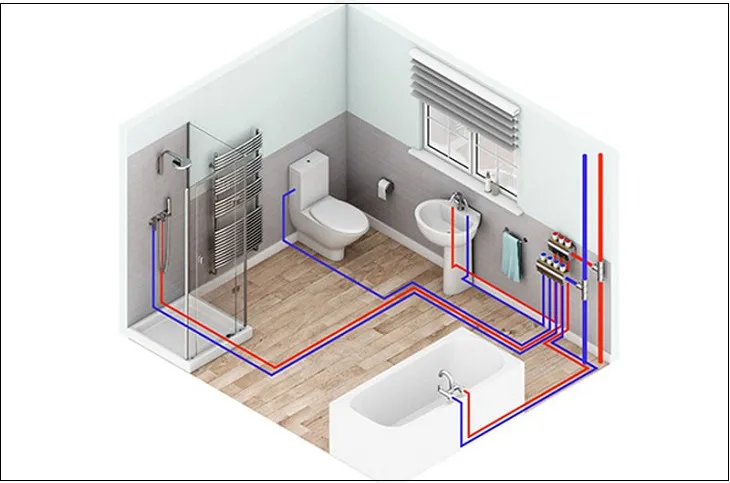 Xác định chính xác vị trí của từng đường ống giúp lắp đặt dễ dàng (Nguồn: sưu tầm)