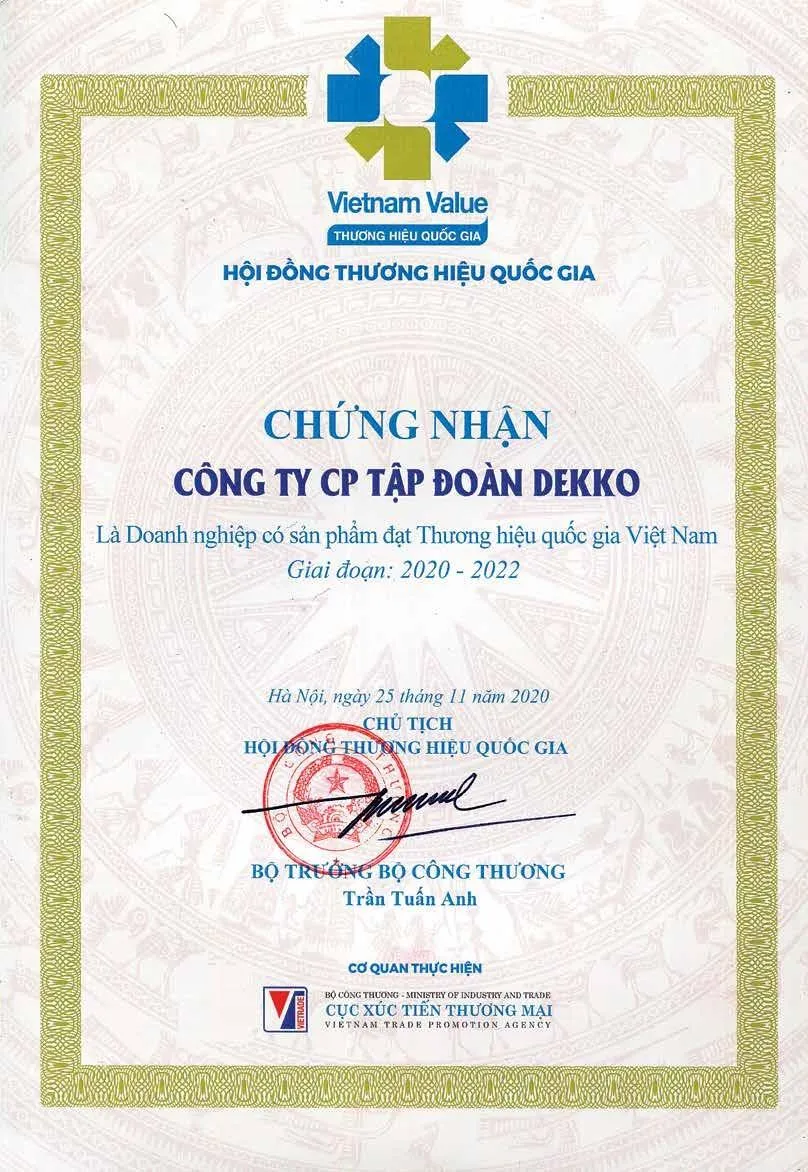 Chứng nhận sản phẩm đạt chuẩn quốc gia Việt Nam