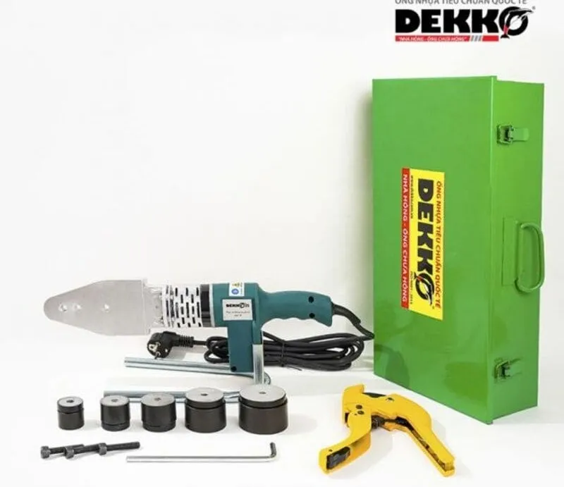 Máy hàn nhiệt Dekko là sản phẩm chuyên dùng để hàn nối các ống dẫn có chất liệu bằng nhựa PPR