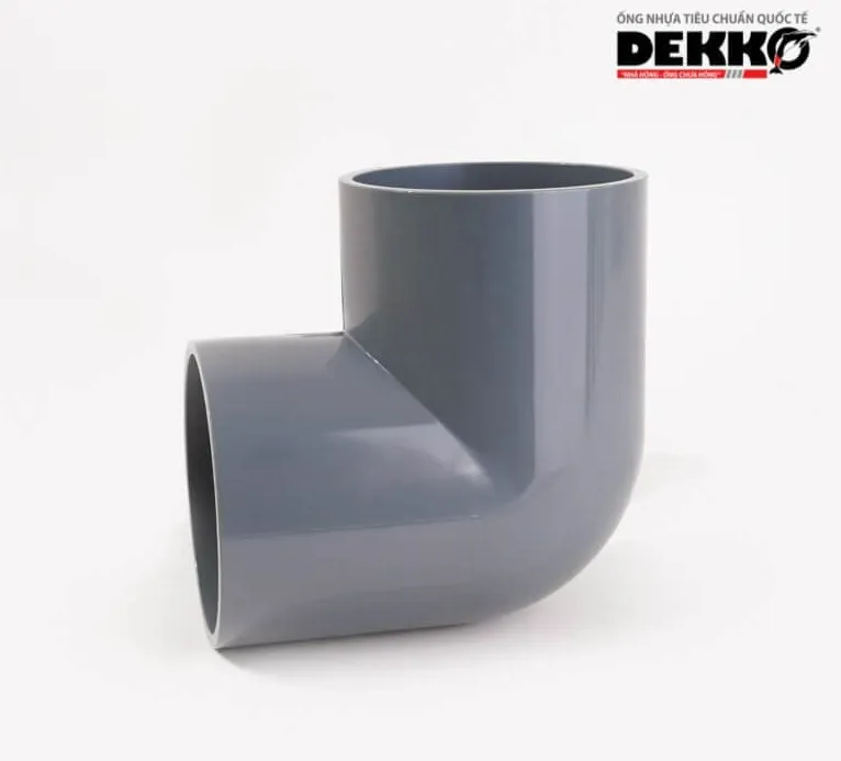 Cút nhựa được chế tạo từ nhựa PVC hay uPVC thì sẽ nhỏ gọn 