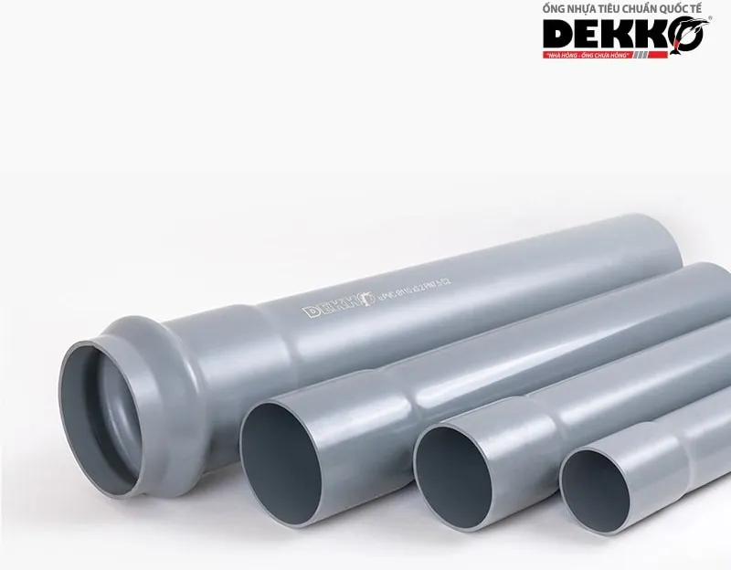 Ống nhựa uPVC Dekko được sản xuất theo tiêu chuẩn quốc tế ISO 4422:1996 (TCVN 6151) và ISO 1452 (TCVN 8491)
