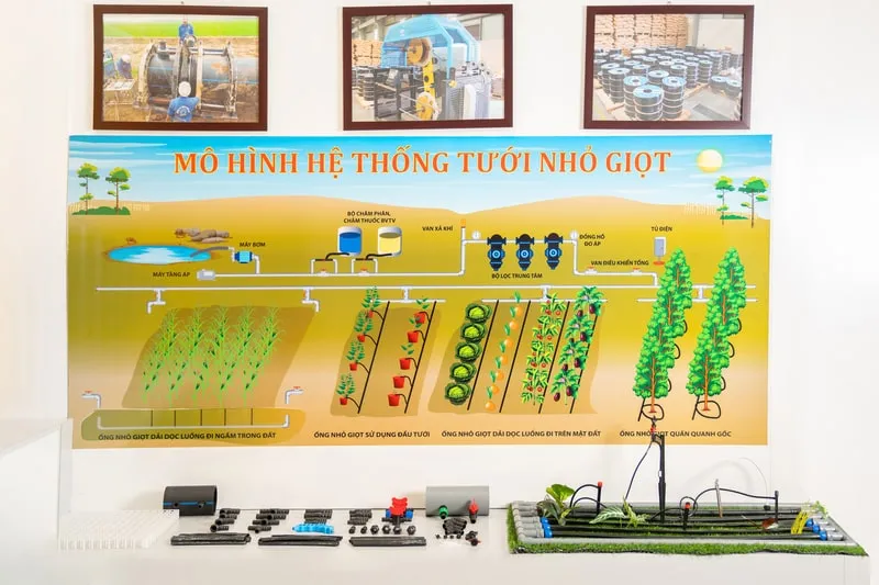 Mô hình tưới nhỏ giọt chuyên dụng ở Dekko