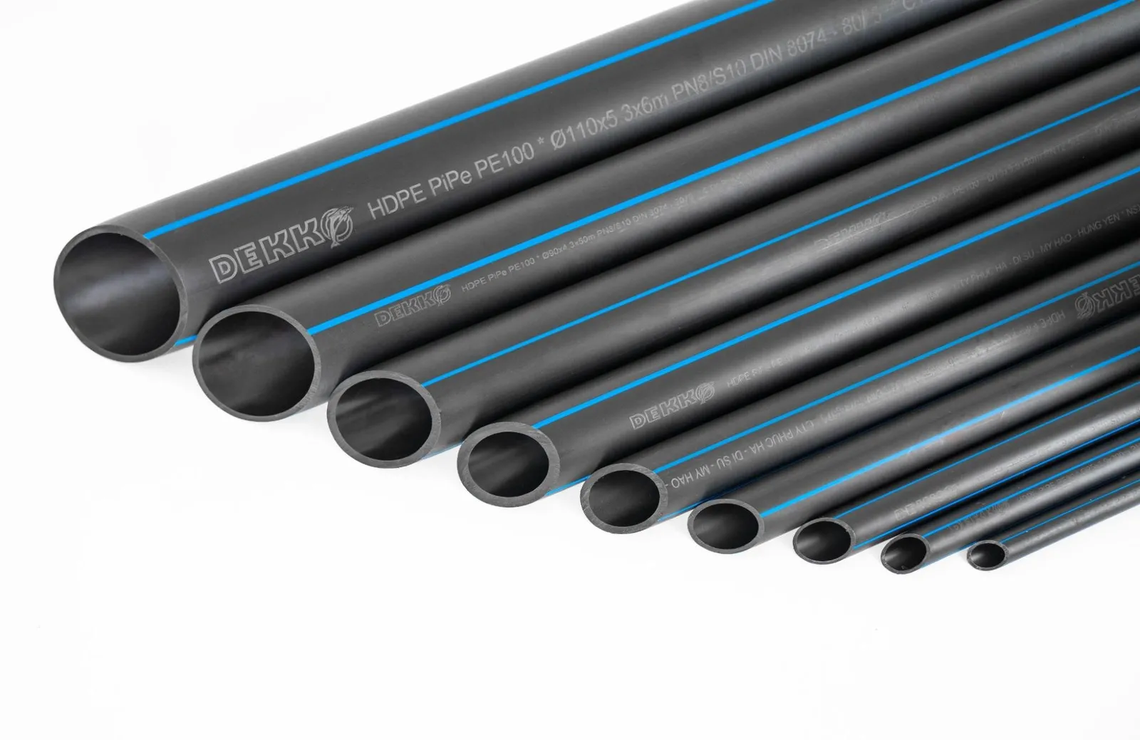 Ống nhựa HDPE được cấu tạo với khả năng chịu nhiệt và lực tốt tạo dòng chảy thuận lợi