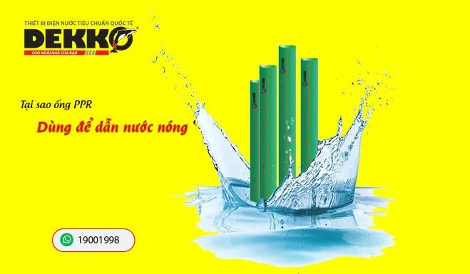Tại sao ống nhựa PPR được chọn làm ống dẫn nước nóng