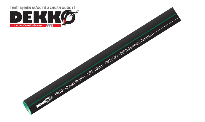 Ống nhựa chống tia UV Dekko được làm từ vật liệu cao cấp