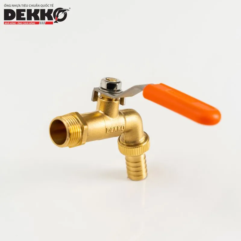 Vòi gạt đồng tay INOX bọc nhựa - dekko PN16